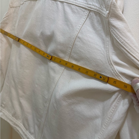 Levi's Men's White Denim Jacket Excellent Condition Size XXL Vintage Y2K Red Tab - Picture 14 of 15